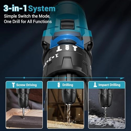 Hammer Drill - 2 x 2.0Ah