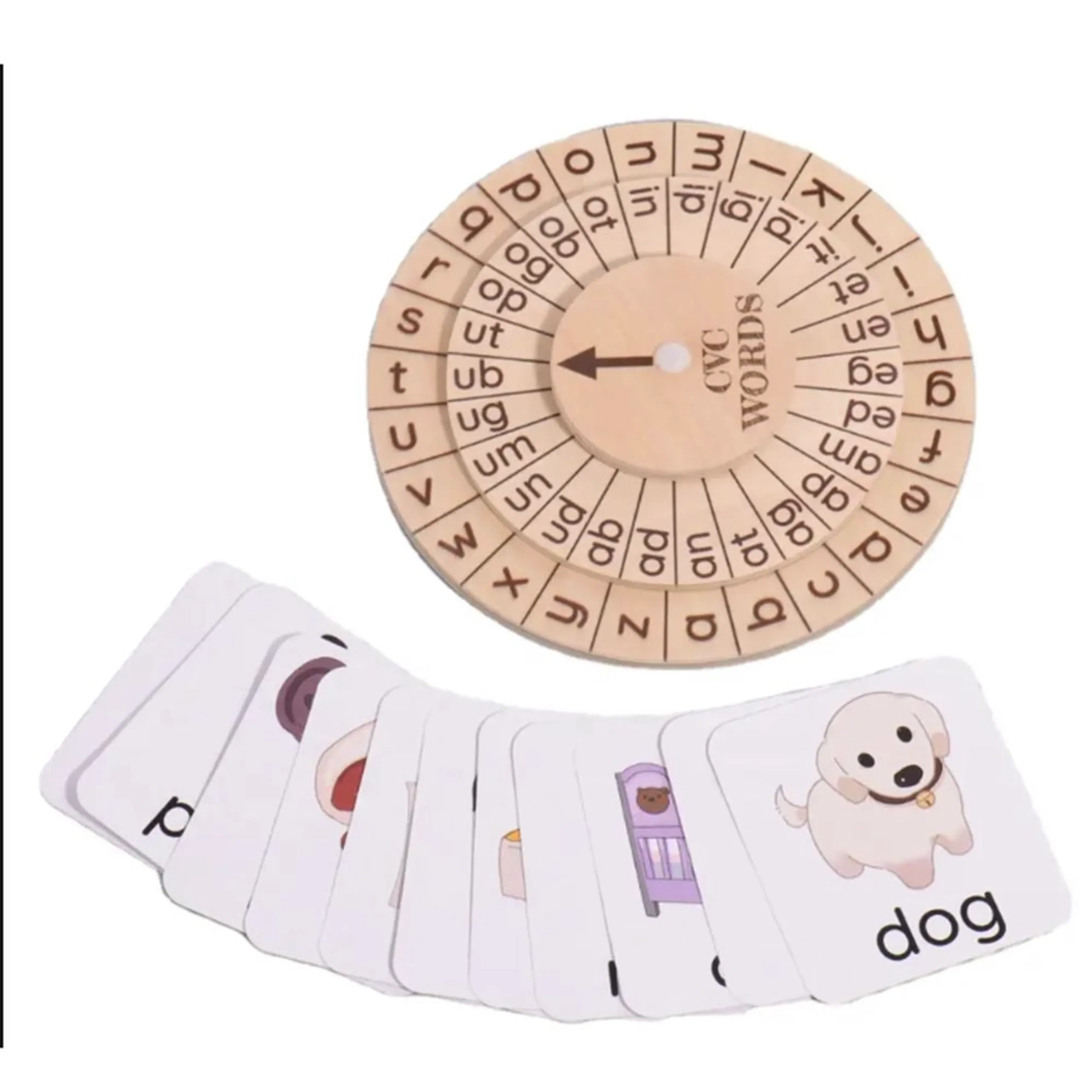 UKR Phonics Flash Cards & Montessori Clock - 2+ Years