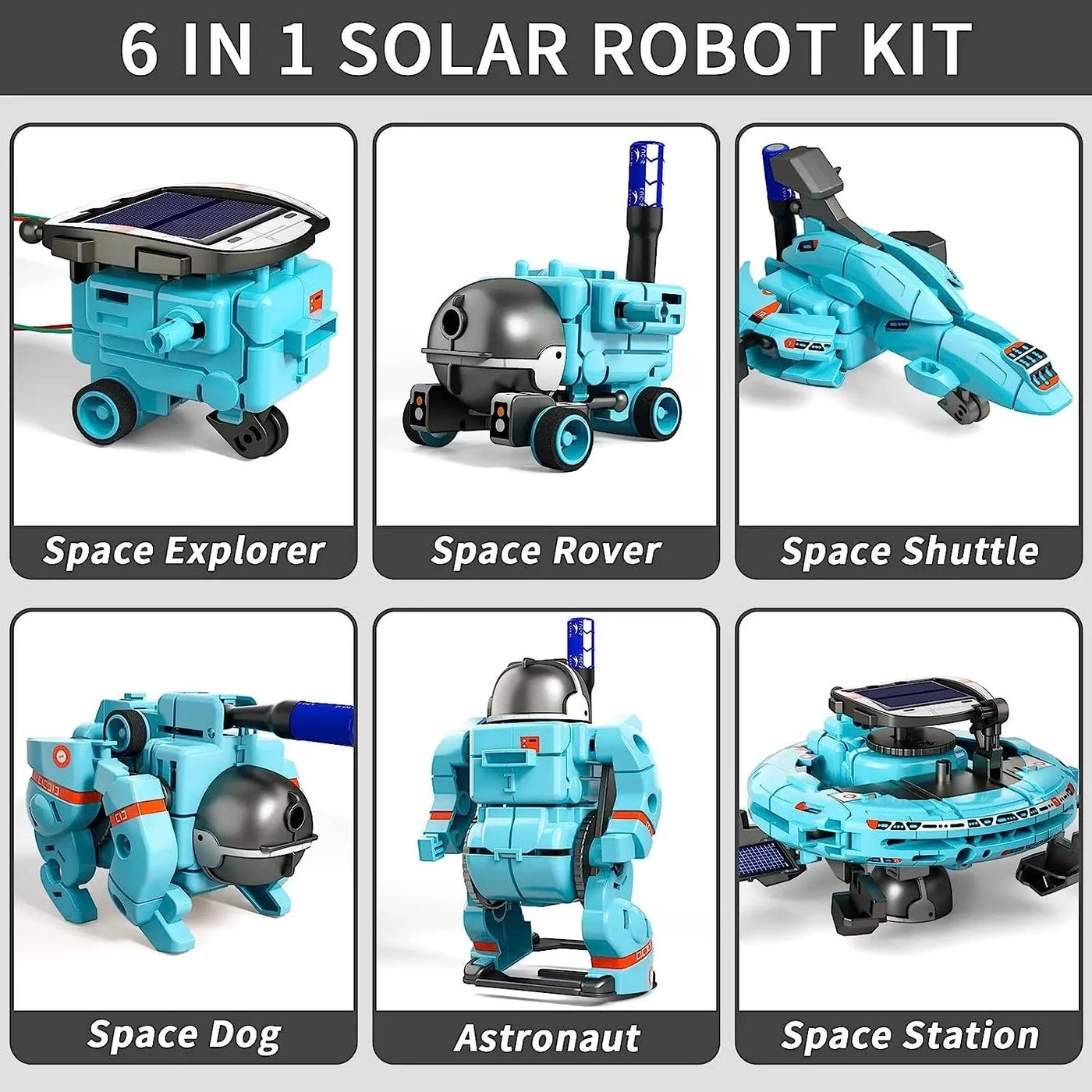 6-in-1 STEM Solar Robot Kit Engineering - 8 years+