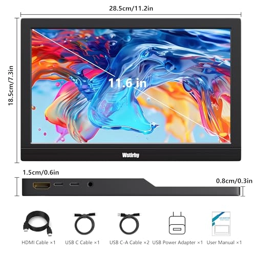 Touch Screen Portable Monitor - 1366x768 11.6"