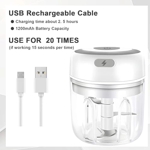 Electric Garlic Chopper - 250ML Wireless