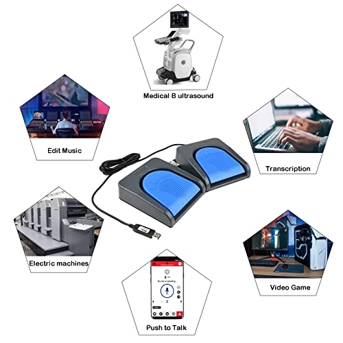 USB Double Switch Pedal Assembly