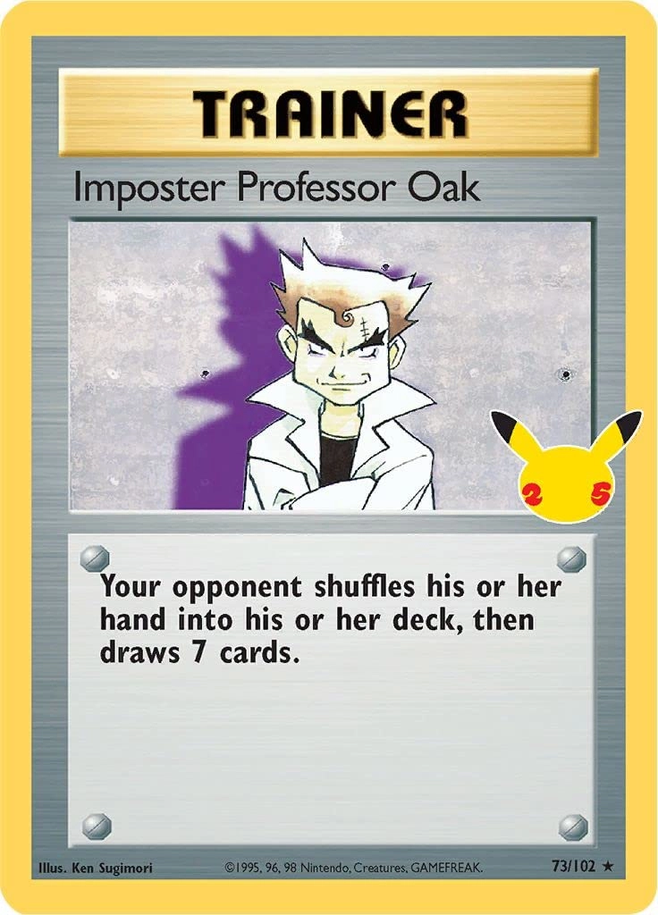 Pokémon Pokemon Imposter Professor Oak 73/102 - English + Toploader - 1pcs