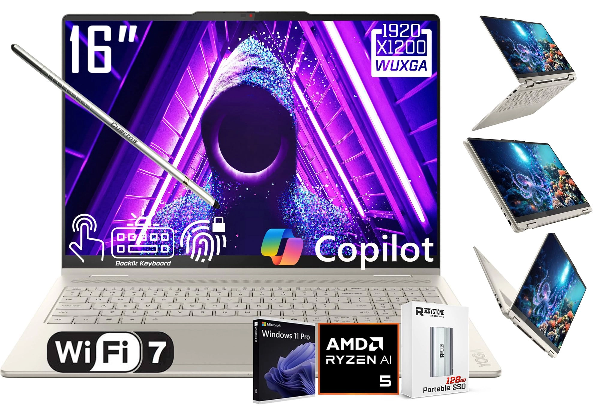 Lenovo Yoga 7 - 16'' Ryzen AI 5 340 16GB DDR5 1TB SSD