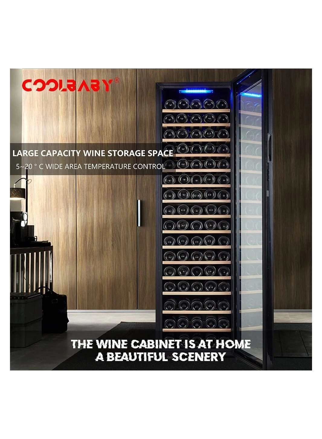 Thermostatic Wine Storage Cabinet - 110-Bottle 500L