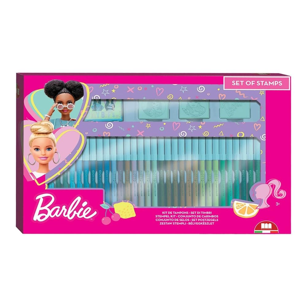 Multiprint Barbie Felt Tip Pens - 41 Pcs