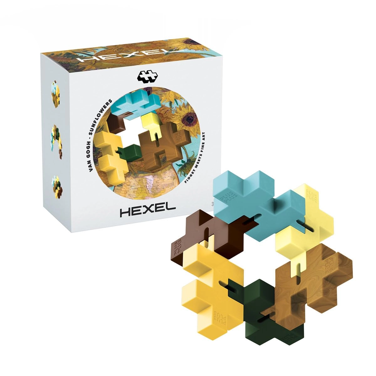 Plus-Plus HEXEL - Van Gogh Sunflowers - 6 pcs