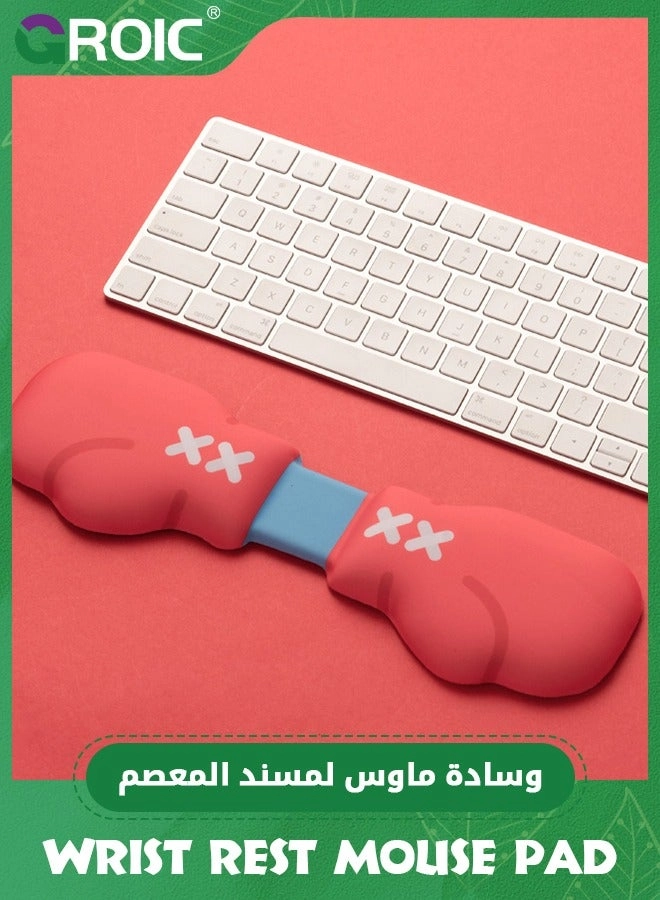 Mouse Pad - Red + Keyboard Wrist Rest