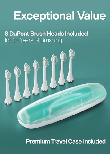 Vibe Series - 40000 VPM Wireless Charging 8 Brush Heads