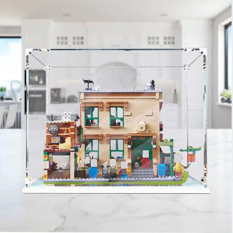Acrylic Display Case for LEGO Ideas 21324 Sesame Street - 3mm thickness