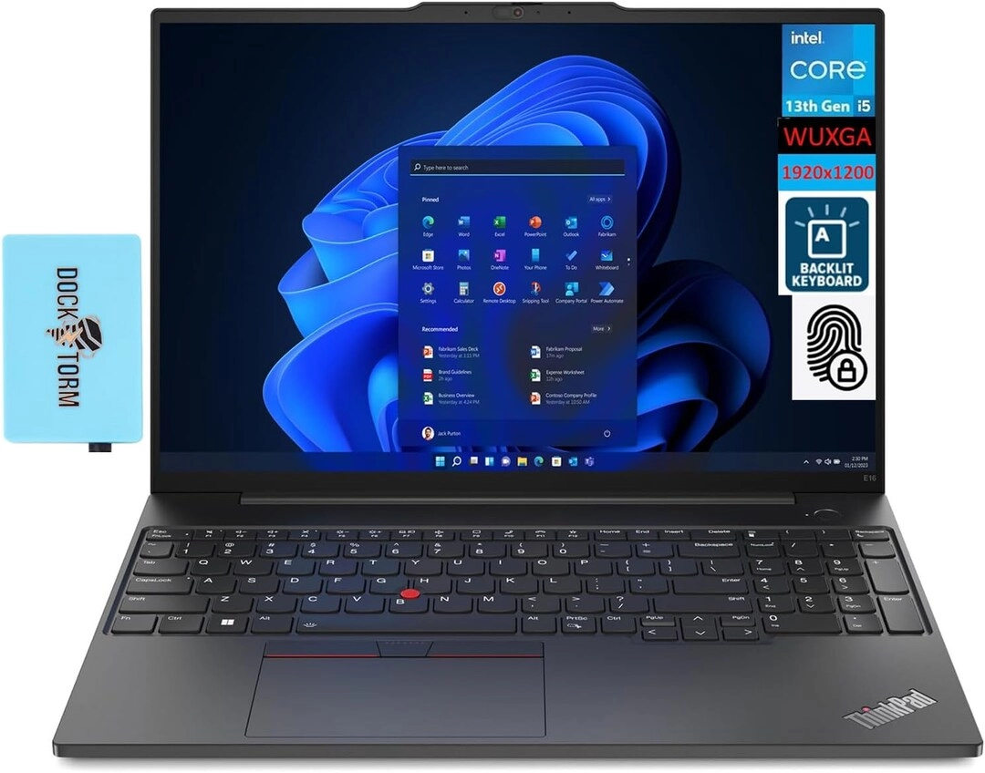 (Open Box) ThinkPad E16 - 16'' i5-1335U 16GB DDR4 512GB SSD