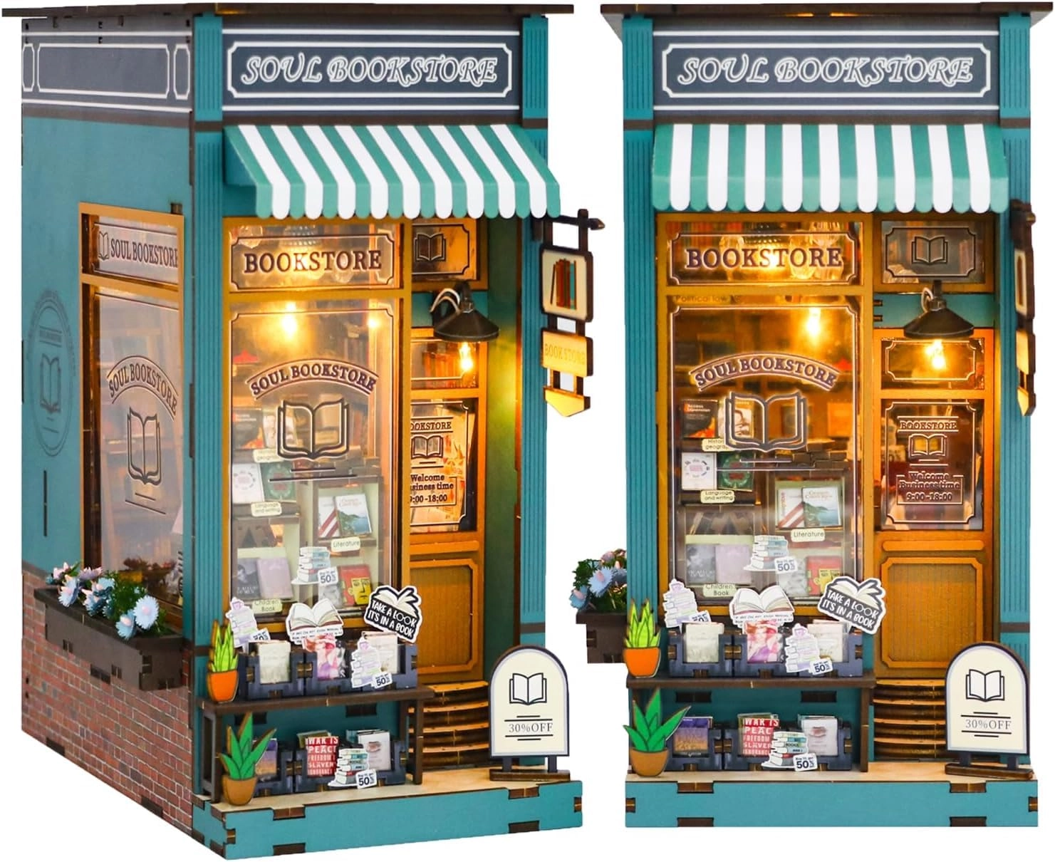 DIY Dollhouse Miniature Book Nook - Holiday 1:32