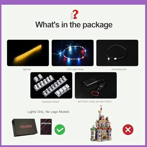 Light Kit for Lego Beauty and The Beast Castle 43263