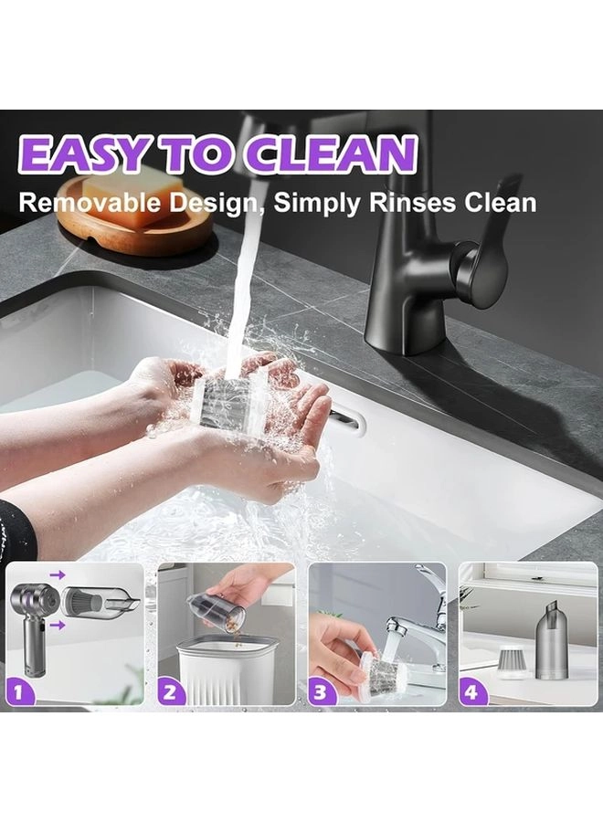 4-in-1 Wireless Handheld Vacuum Cleaner - 2000mAh