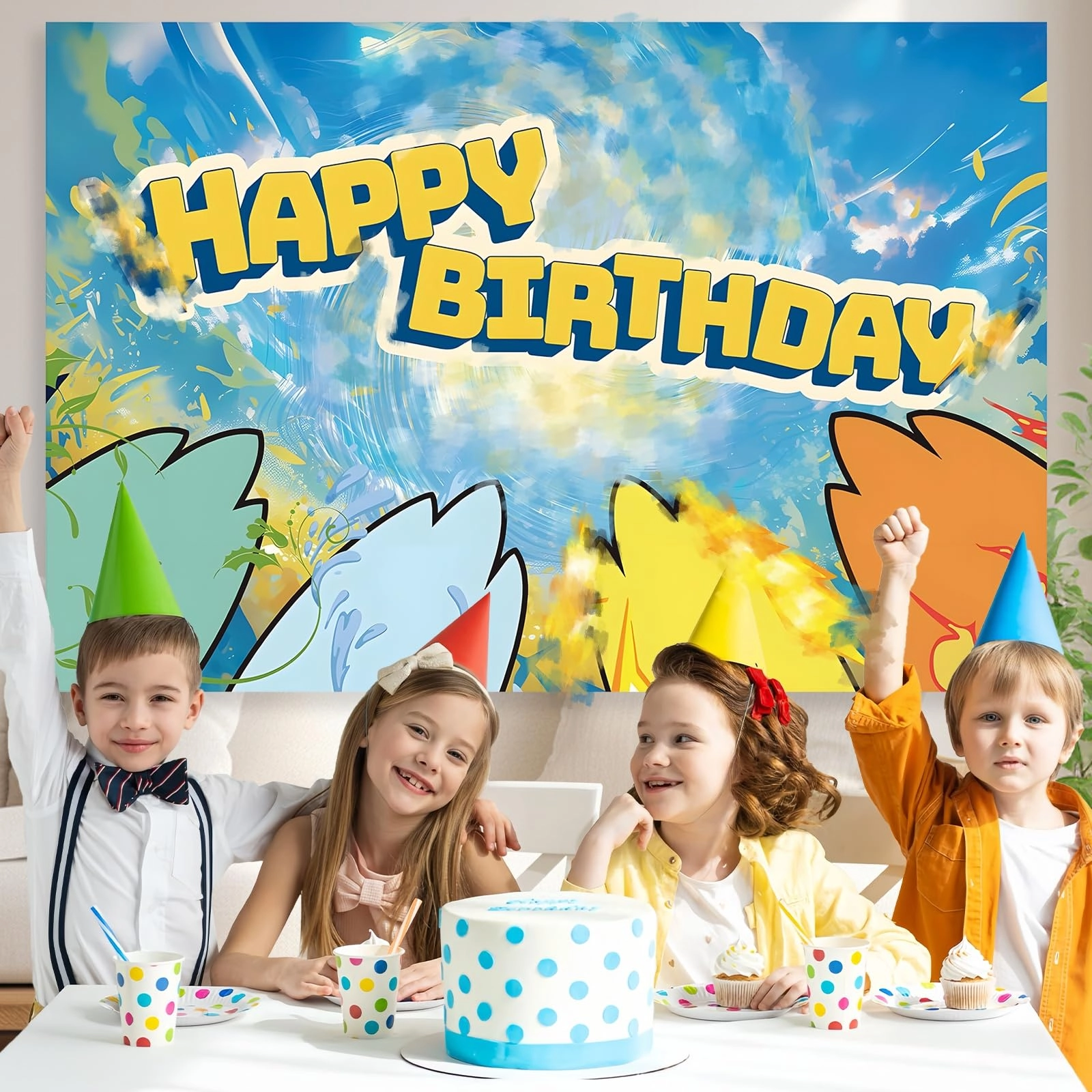 Happy Birthday Backdrop - 1 piece(s)