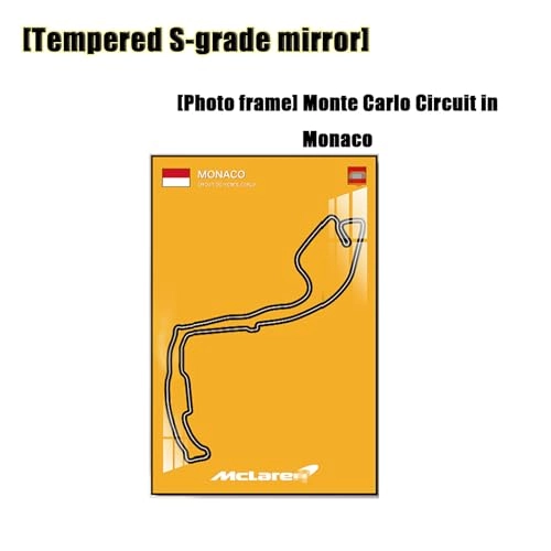 McLaren P1 42172 - Display Wall Plate 50X80cm Monte Carlo Circuit in Monaco
