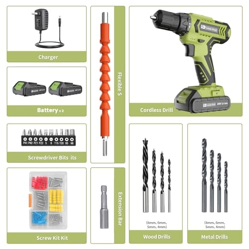 Cordless Drill - 20V 30 N.m