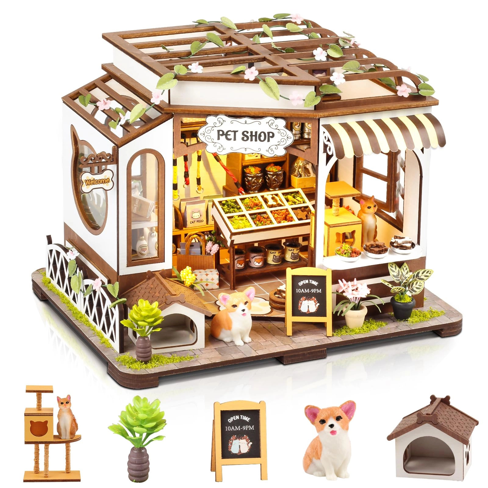 lovelyhome Miniature House Kit - Pet Shop
