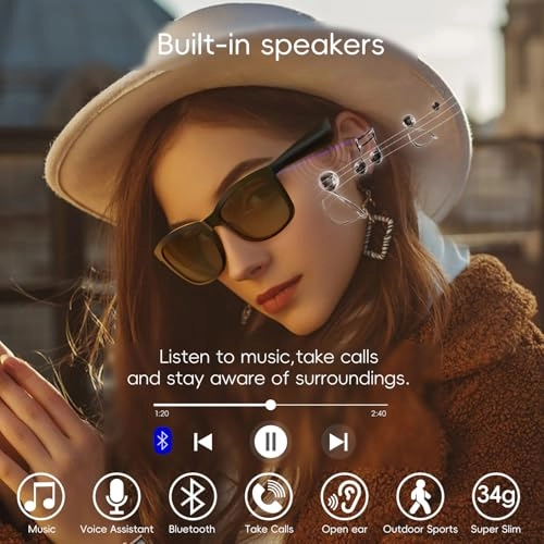 Smart Glasses - Bluetooth Polarized UV400