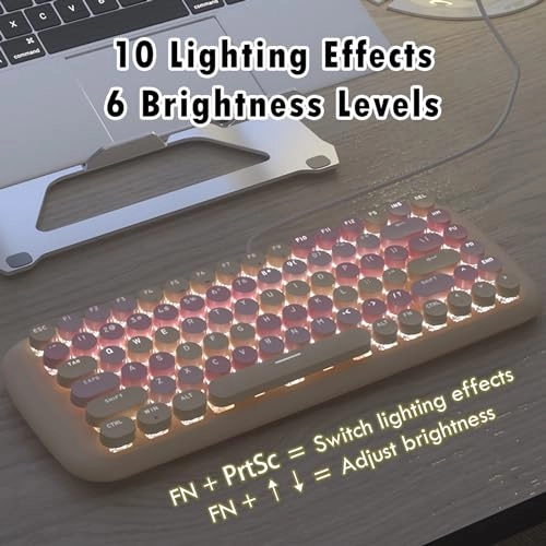 Cute Colorful Wired Mechanical Keyboard - Wired