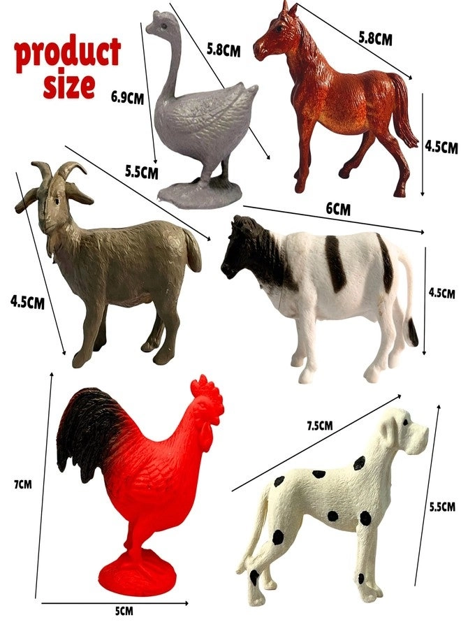 Forest Animal Action Figure Playset - 3+ 6 PCS Set