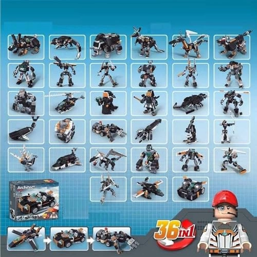 36-in-1 Magic Building Blocks - 256 pcs