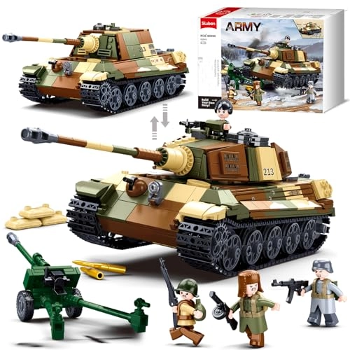 Sluban Tiger II - WW2 Army Tank