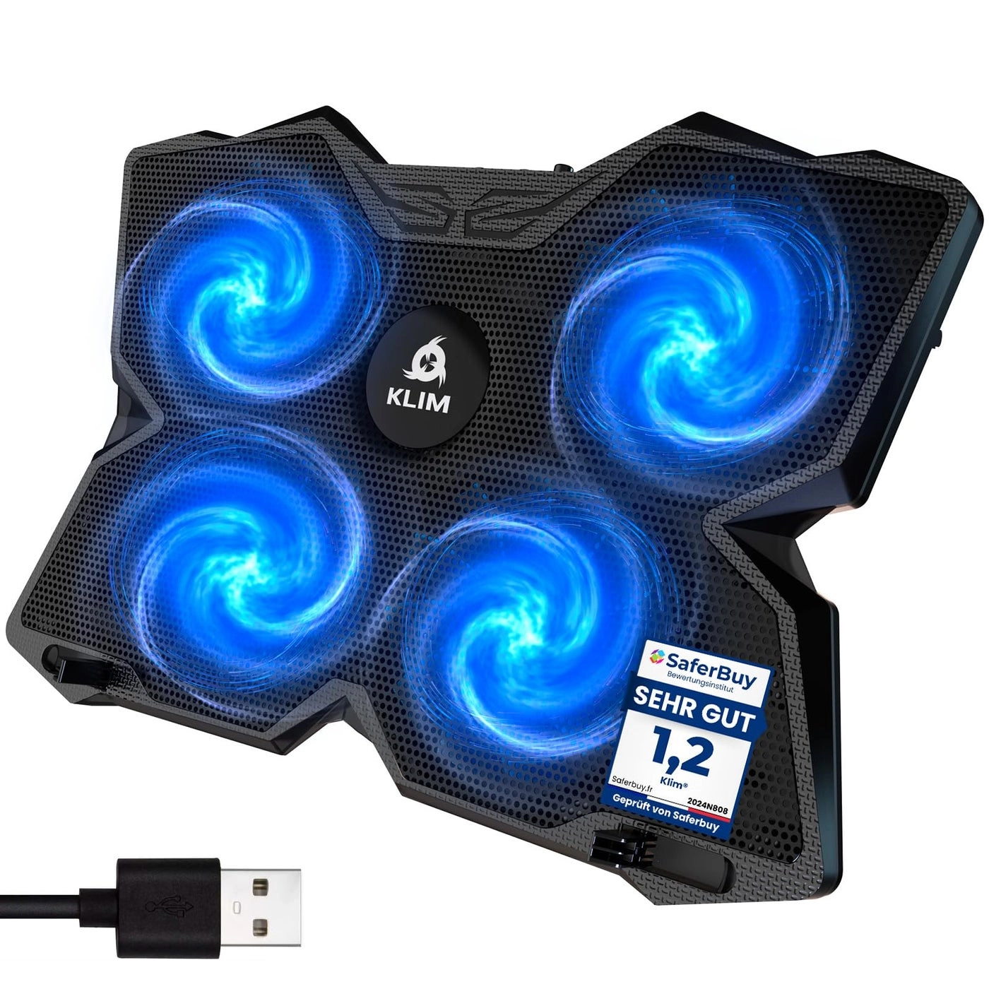 Wind Laptop Cooling Pad - 4 Cooling Fans