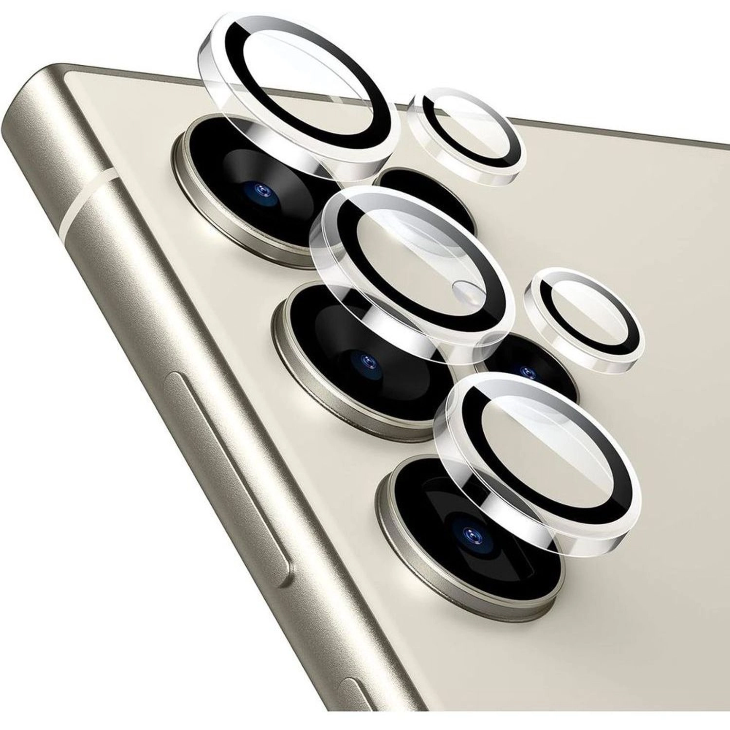 Symantec Clear Tempered Glass Camera Lens Protector for Samsung Galaxy S24 Ultra