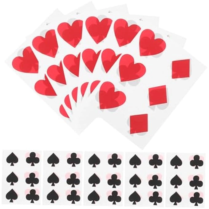 rayihni Vintage Playing Cards Stickers - 24 pieces Birthday Wedding Family Party