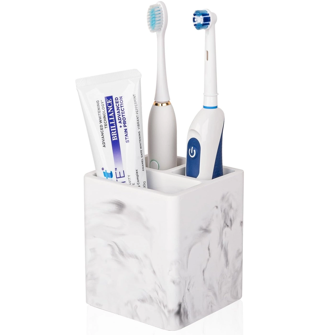 Diatomite Toothbrush Holder - Bathroom Countertop Shower Vanity 3 Slots