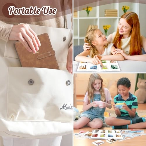 3.5x2.3" 256 Pockets PU Leather Photo Album