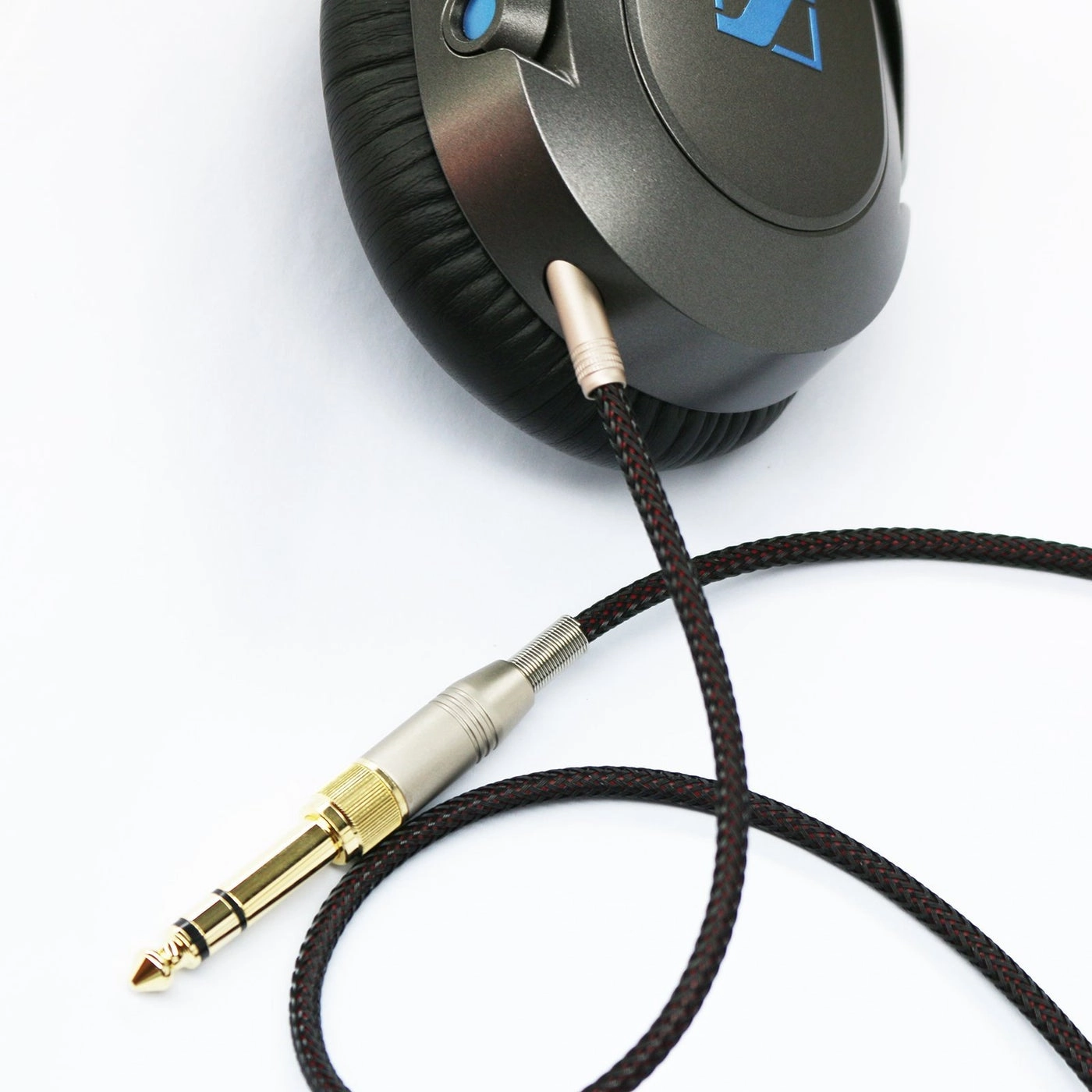 Audio Upgrade Cable for Sennheiser HD6 Mix HD7 HD8 DJ Headphones - 1.2m