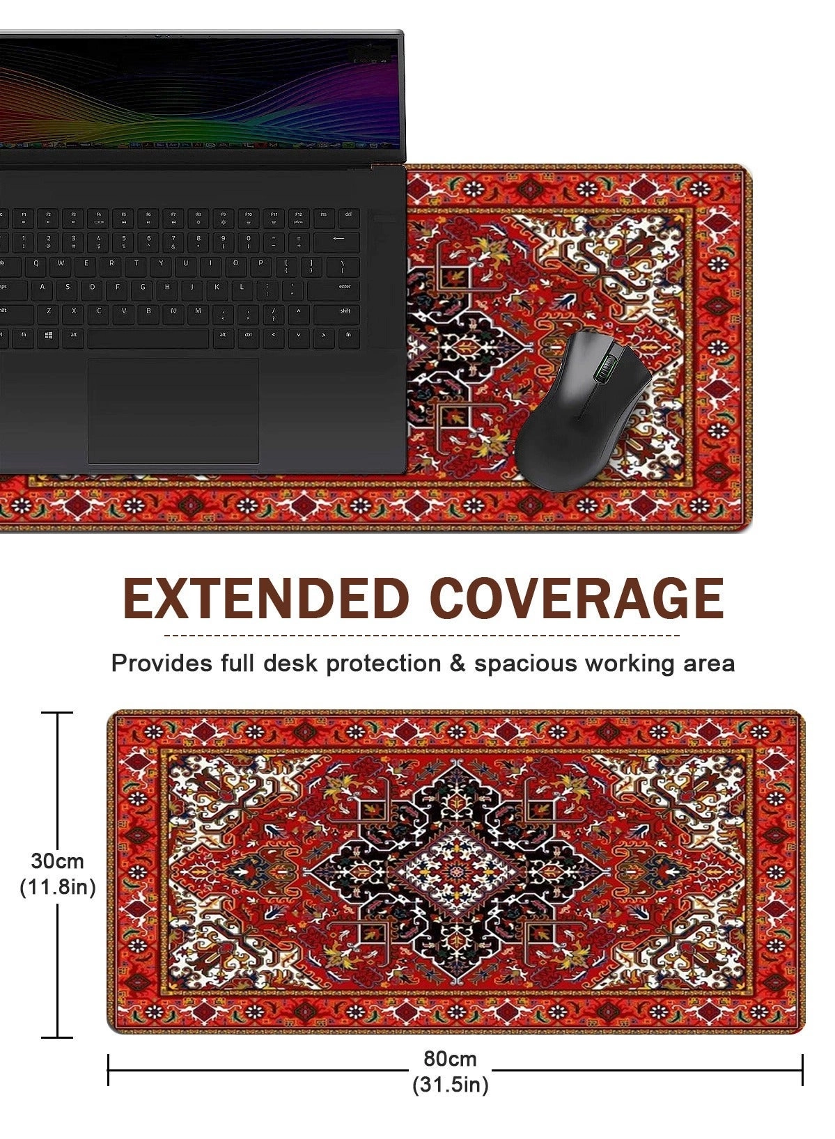 Pattern Extended Mouse Pad Gaming - 90x40 cm