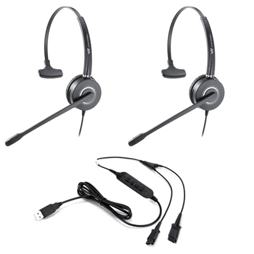 PLT-QD Pro Wired Headset + USB Y Training Cable