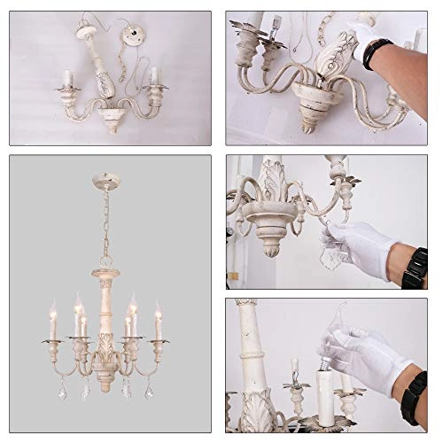 French Country Candle Style Chandelier - 59 inches