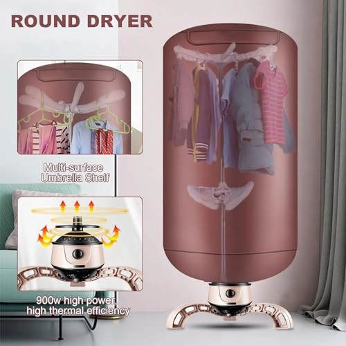 Foldable Electric Clothes Dryer - 15 Kilograms 900W