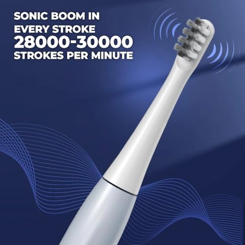 Super Sonic Electric Toothbrush - Rechargeable 3 Modes IPX7 Waterproof