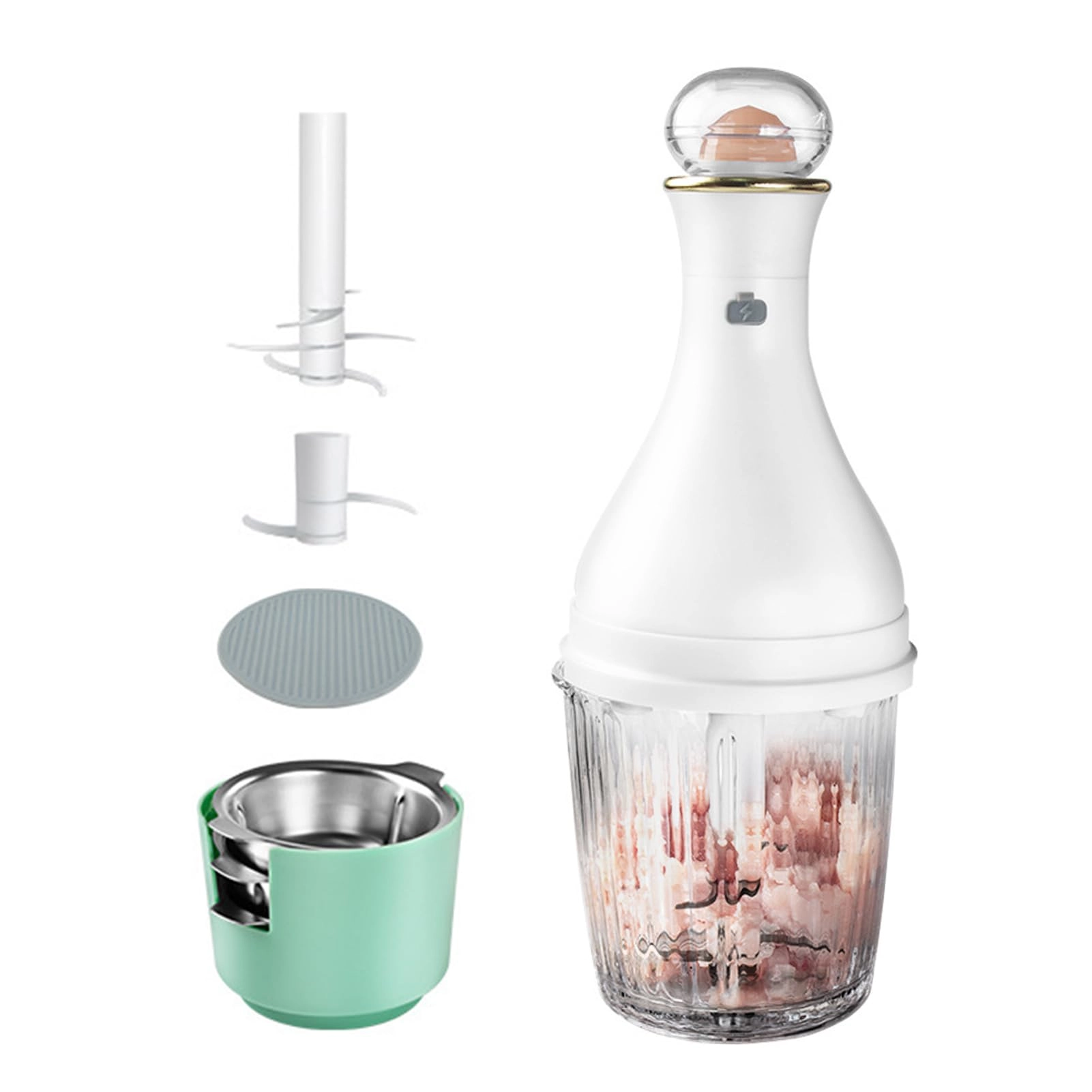 Fawoonu Multifunctional Meat Grinder - 150ml5oz Built-in battery