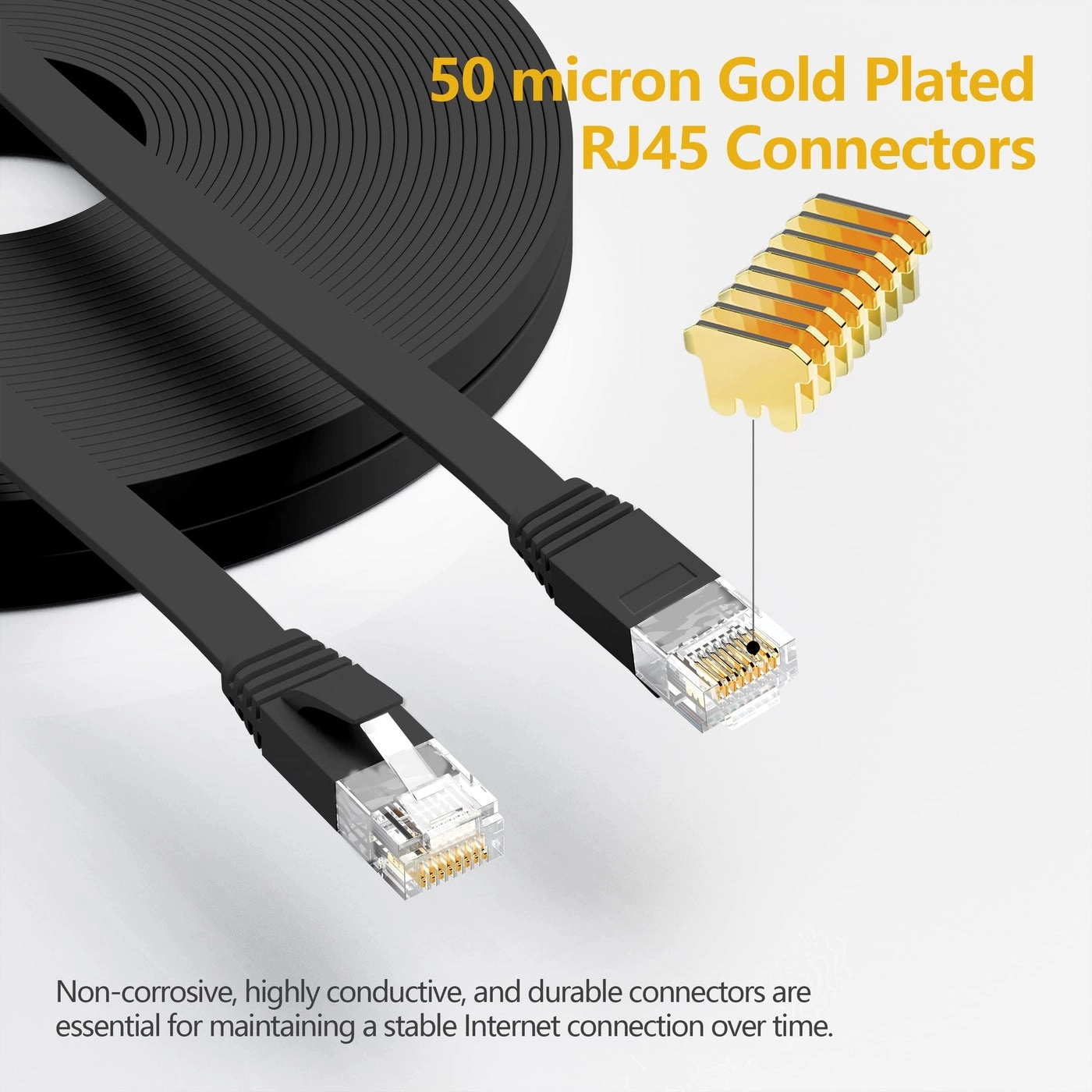 Cat 6 Ethernet Cable - 10ft Pack