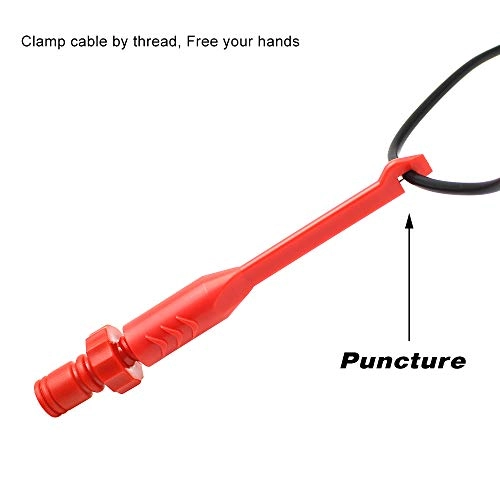 Electronic Wire Piercing Probe Clip - 2mm 2 Pack Black&Red