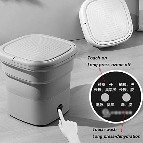 Folding laundry bucket B09MLFL6LR