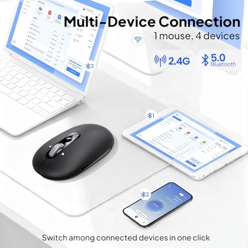 Side Scroll Ergonomic Mouse - Bluetooth