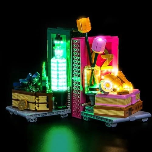 Light kit Compatible with Lego 75691 Wicked Glinda & Elphaba Bookends