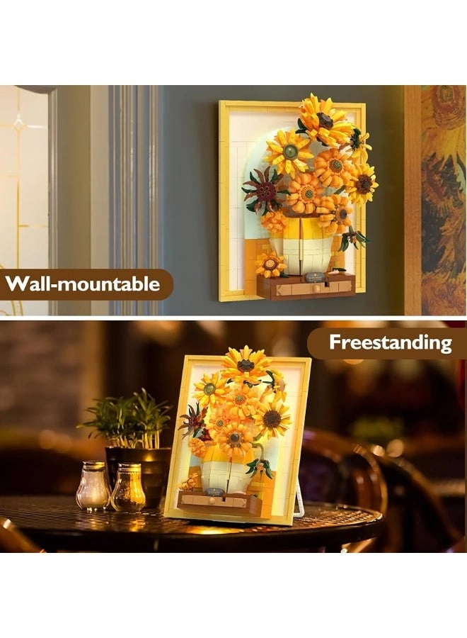 Flowers Sunflower Building Sets - 14 pcs