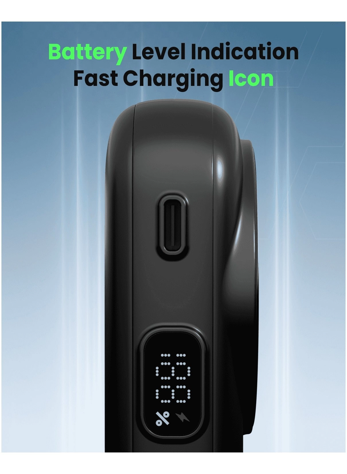 Snap-On Wireless Charging Power Bank - 8000 Watt-hour 15 W Wireless 1