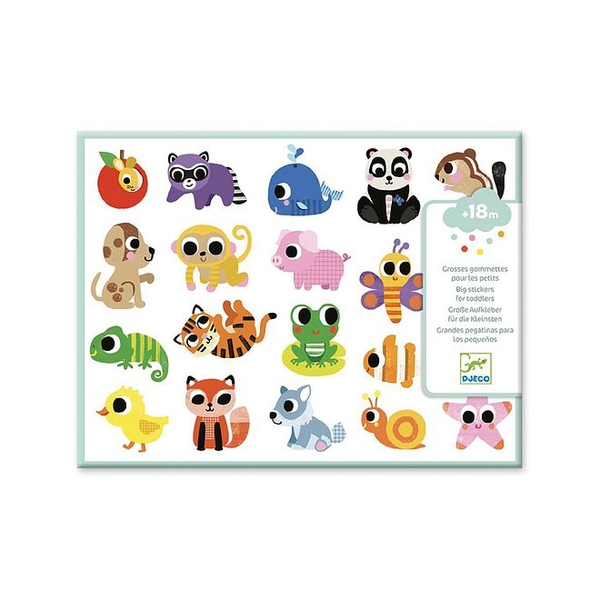 Baby Animals Big Stickers - 100 Pieces 18 Months+