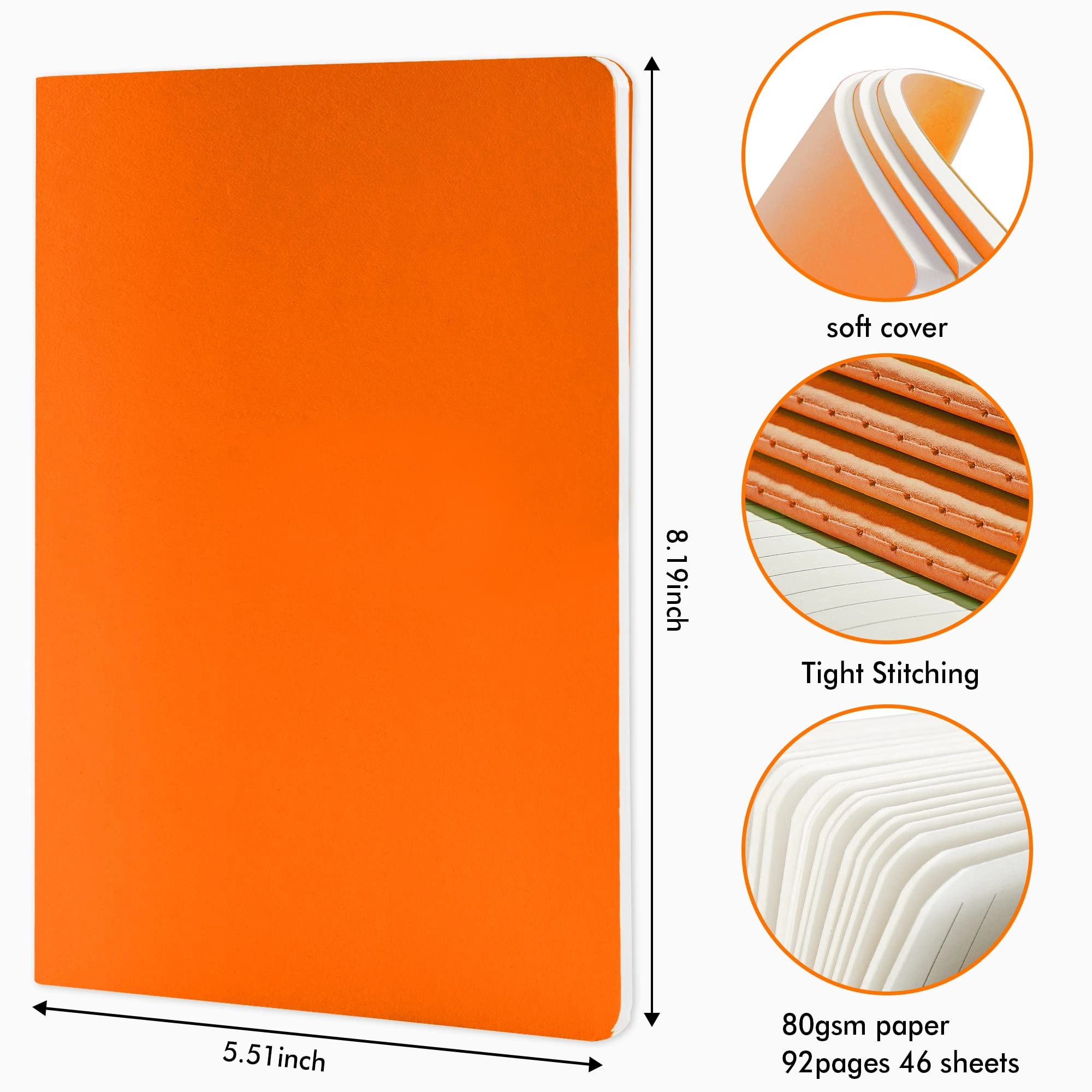 Soft Cover Notebook A5 Softcover - Lined 46 Sheets