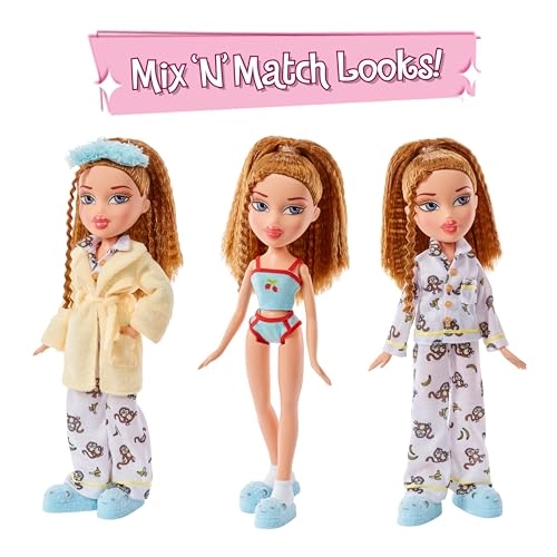 Meygan Fashion Doll - Slumber Party 2 Sets of Pyjamas Ages 6+