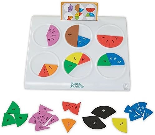 Educational Insights Fraction Pie Puzzles - 8 years+ 65 pieces